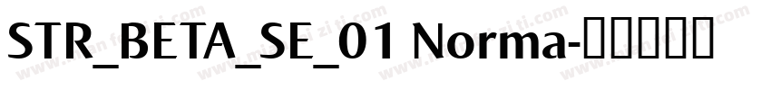 STR_BETA_SE_01 Norma字体转换